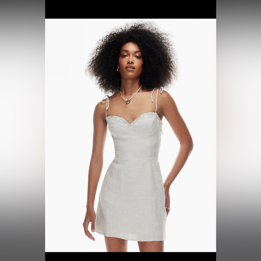 Fable Linen Dress Aritzia Dress